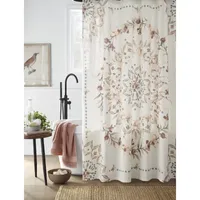 Linden Street Cottage Core Printed Medallion Shower Curtain