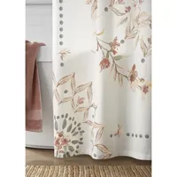 Linden Street Cottage Core Printed Medallion Shower Curtain