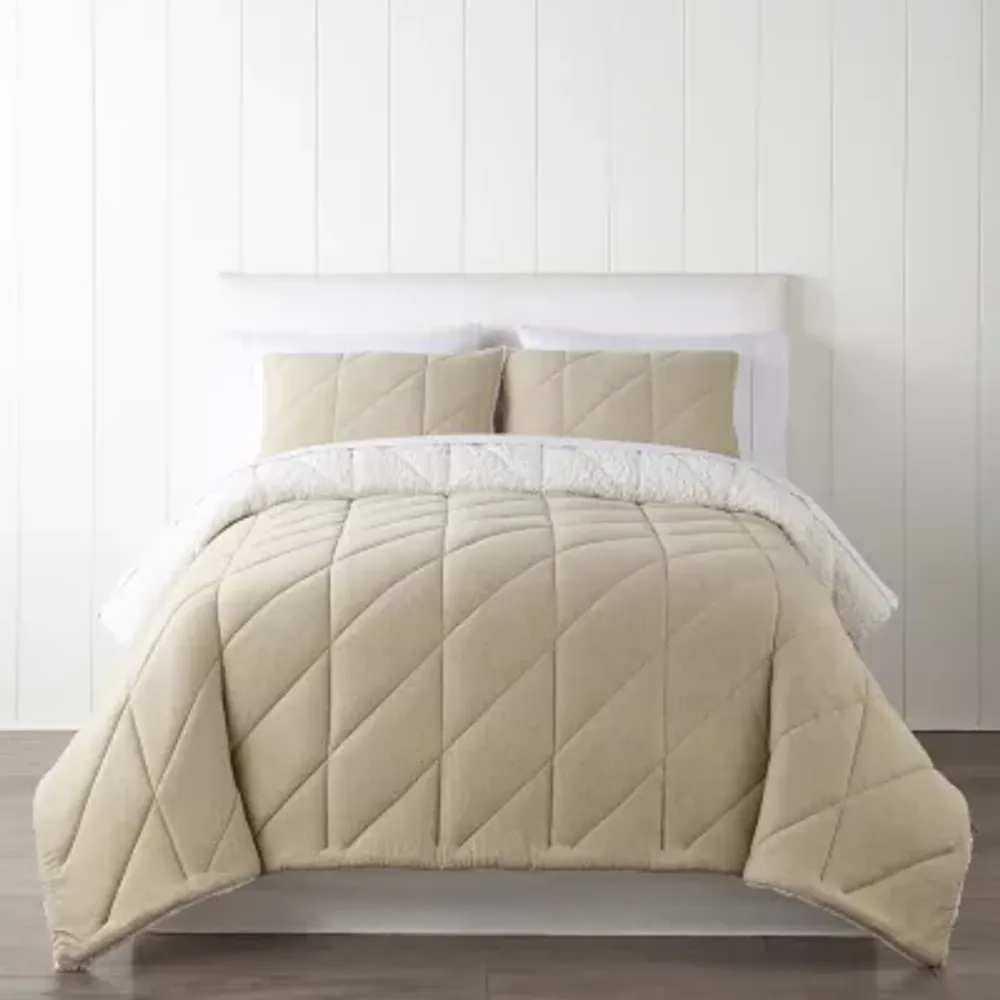 Home Expressions Jersey Diagonal 3-pc. Comforter Set