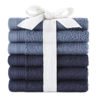 Home Expressions 6pc Washcloth Set