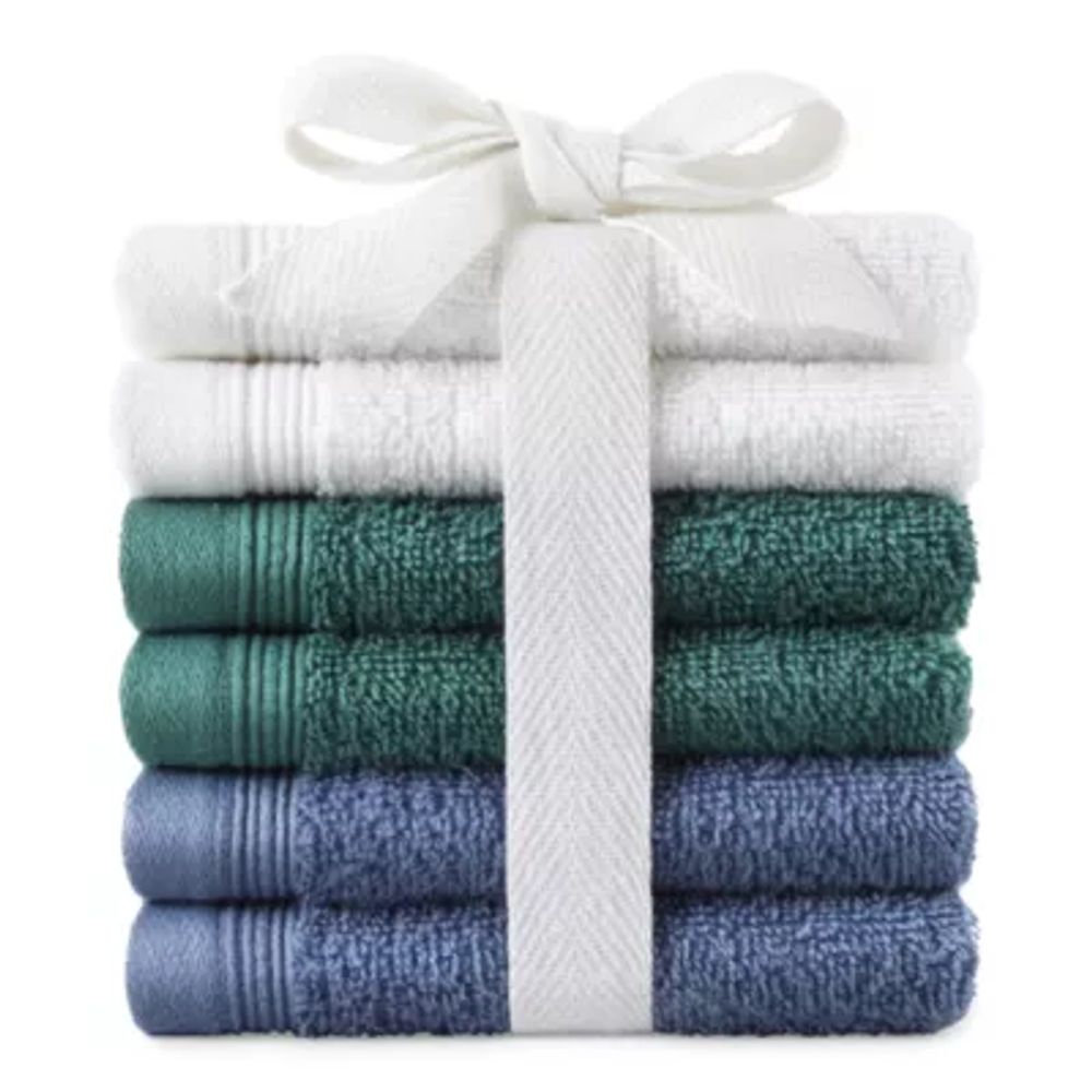 Home Expressions 6pc Washcloth Set