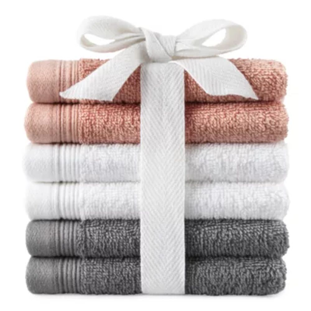 Home Expressions 6pc Washcloth Set