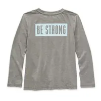 Xersion Little & Big Girls Crew Neck Long Sleeve T-Shirt