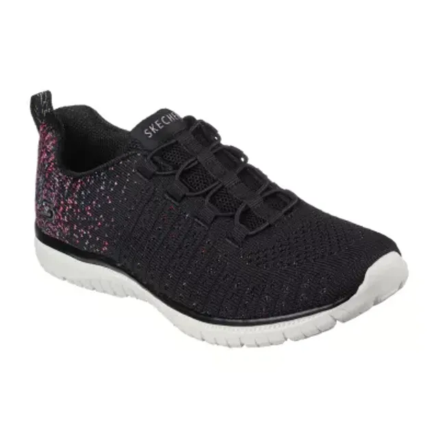 Skechers Womens Go Walk 6 Clear Virtue Slip-On Walking Shoes, Color: Black  - JCPenney