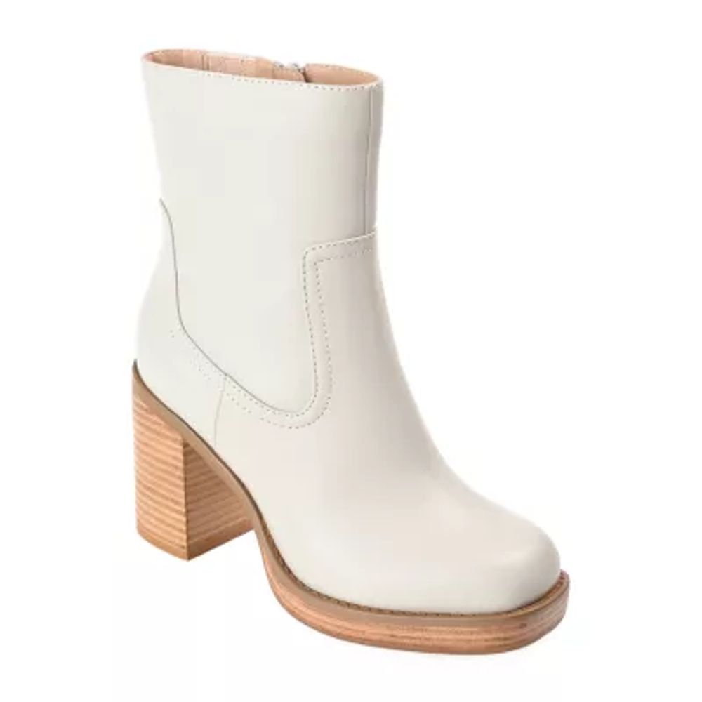 Journee Collection Womens Brittany Block Heel Booties