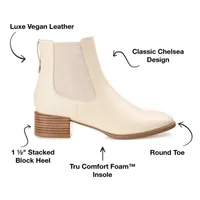 Journee Collection Womens Chayse Stacked Heel Booties