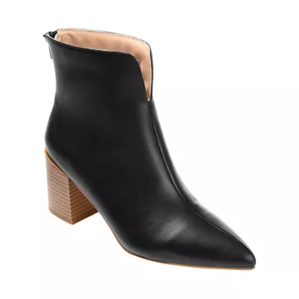 Journee Collection Womens Kayden Stacked Heel Booties