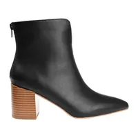 Journee Collection Womens Kayden Stacked Heel Booties