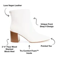 Journee Collection Womens Kayden Stacked Heel Booties