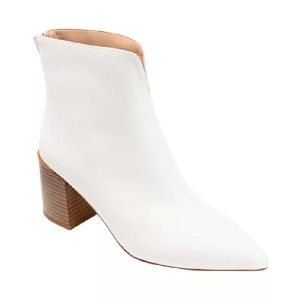 Journee Collection Womens Kayden Stacked Heel Booties