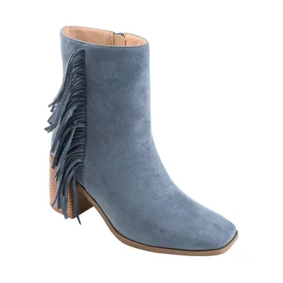 Journee Collection Womens Noriah Stacked Heel Booties