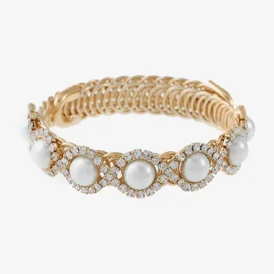 Monet Jewelry Simulated Pearl Cuff Bracelet