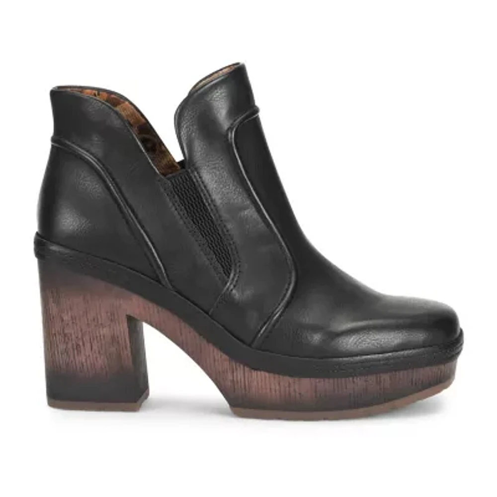 Korks Womens Robin Block Heel Booties