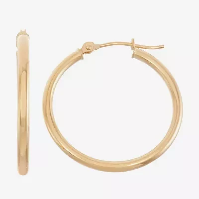 14K Gold 20mm Hoop Earrings