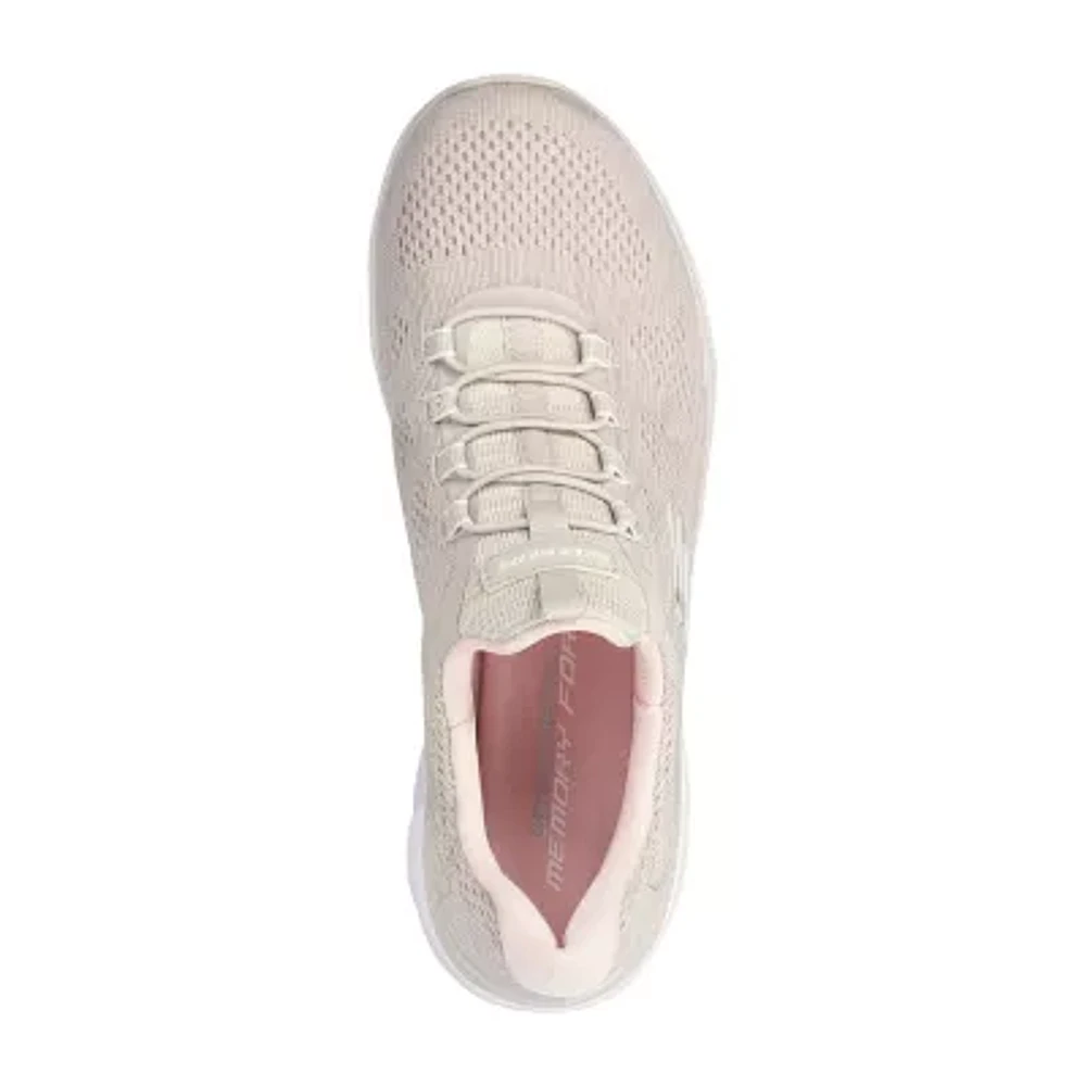 Skechers Womens Summits Fun Flare Slip-On Walking Shoes