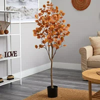 Nearly Natural 5ft Autumn Eucalyptus Artificial Plant