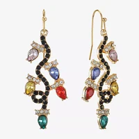 Bijoux Bar Multi Holiday Lights Glass Drop Earrings