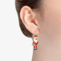 Bijoux Bar Santa Glass Drop Earrings