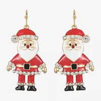 Bijoux Bar Santa Glass Drop Earrings