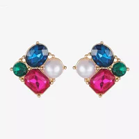 Bijoux Bar Glass 22mm Stud Earrings