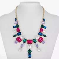 Bijoux Bar Frontal Glass Curb Statement Necklace