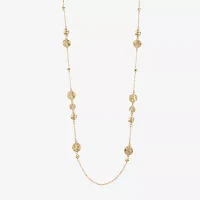 Liz Claiborne Glass 36 Inch Rolo Strand Necklace