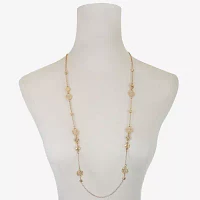 Liz Claiborne Glass 36 Inch Rolo Strand Necklace