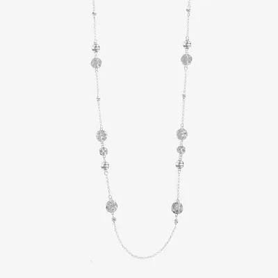 Liz Claiborne Glass 36 Inch Rolo Strand Necklace