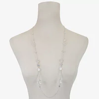 Liz Claiborne Glass 36 Inch Rolo Strand Necklace