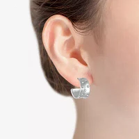 Liz Claiborne Huggie Glass Hoop Earrings