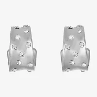 Liz Claiborne Huggie Glass Hoop Earrings