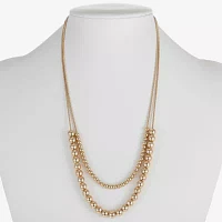 Liz Claiborne Layered 17 Inch Snake Round Collar Necklace