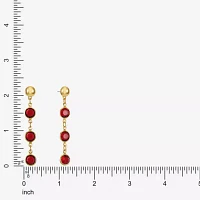 Liz Claiborne Linear Womens Round Hypoallergenic Drop Earrings