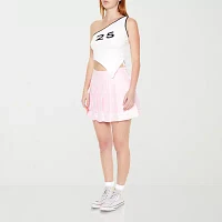 Forever 21 Womens Mid Rise Pleated Skirt Juniors