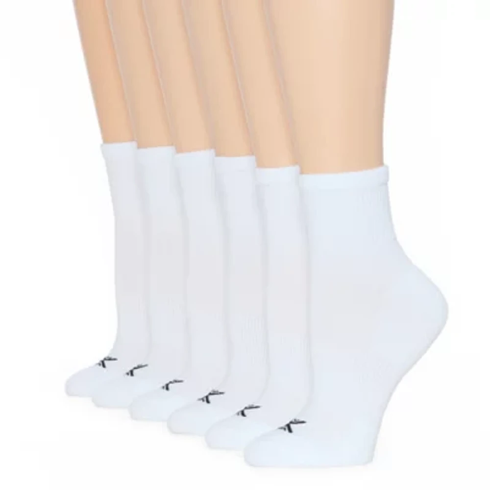 Xersion Essential Performance 6 Pair Quarter Ankle Socks Womens