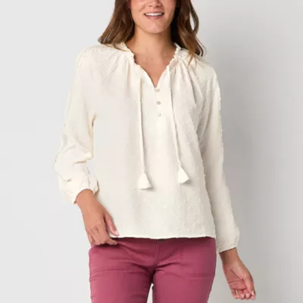 Frye and Co. Womens Long Sleeve Blouse