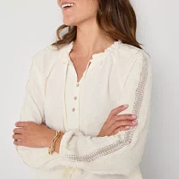 Frye and Co. Womens Long Sleeve Blouse