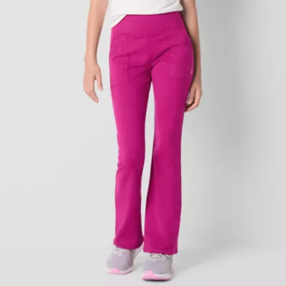 Xersion Little & Big Girls Mid Rise Flare Pull-On Pants