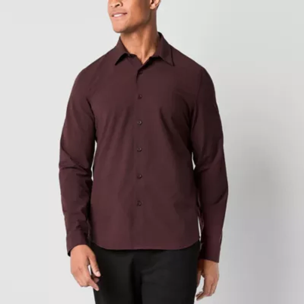 Stylus Mens Regular Fit Long Sleeve Button-Down Shirt