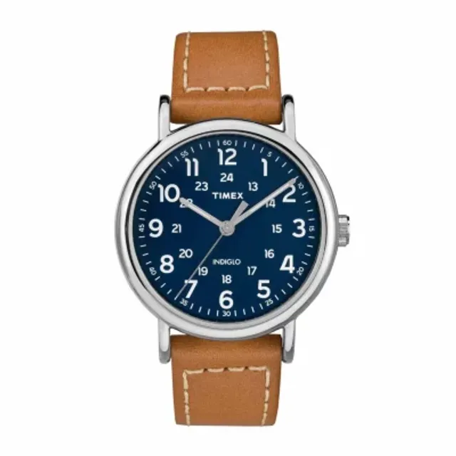 Timex Weekender 40MM Mens Brown Strap Watch-Tw2r42500jt | Plaza Las Americas