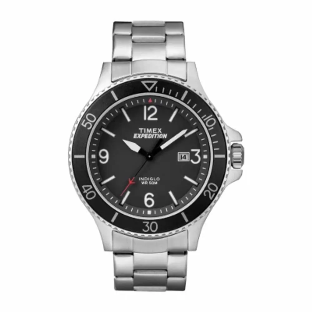 Timex Expedition Ranger Mens Silver Tone Stainless Steel Bracelet Watch Tw4b109009j