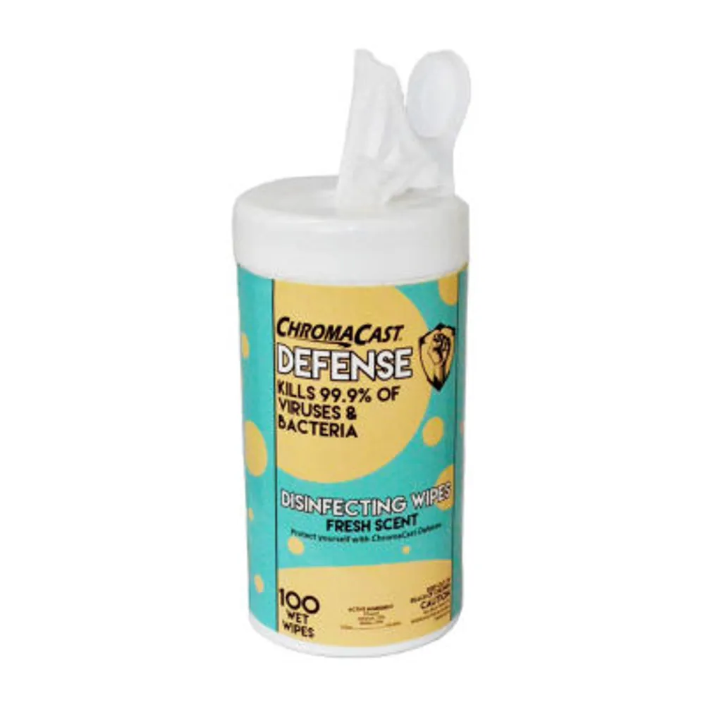 ChromaCast Defense Work Bench & Microphone Cleaning Wipes, 100 count