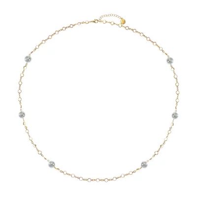 Liz Claiborne Simulated Pearl 36 Inch Cable Strand Necklace