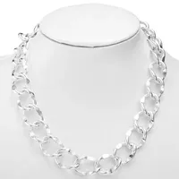 Liz Claiborne 18 Inch Curb Link Necklace