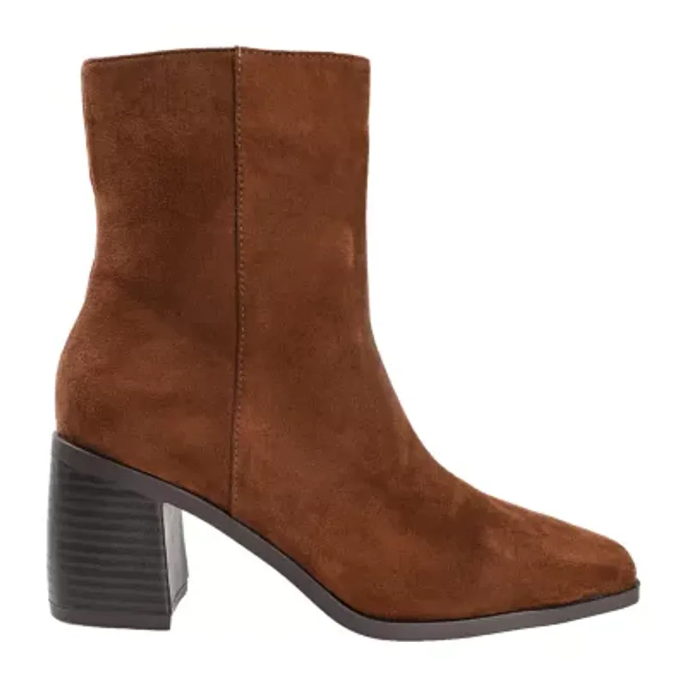 Journee Collection Womens Sloann Stacked Heel Booties