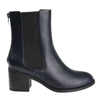 Journee Collection Womens Tayshia Stacked Heel Booties