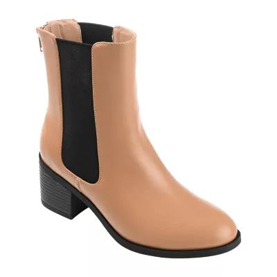 Journee Collection Womens Tayshia Stacked Heel Booties
