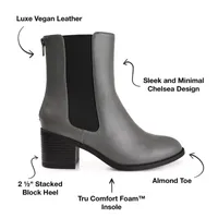 Journee Collection Womens Tayshia Stacked Heel Booties