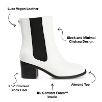 Journee Collection Womens Tayshia Stacked Heel Booties