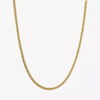14K Gold 20 Inch Hollow Wheat Chain Necklace